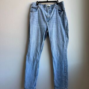 Abercrombie & Fitch Curve Love 90’s Slim Straight High Rise Jeans 35/20 LONG